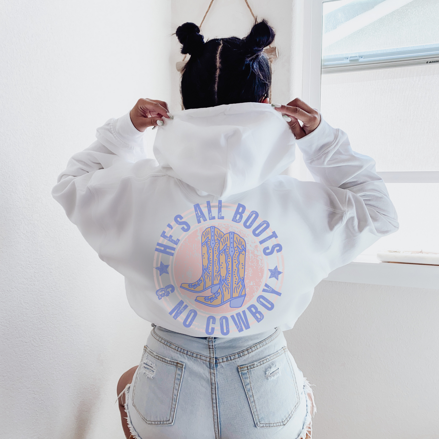 All Boots, No Cowboy Hoodie